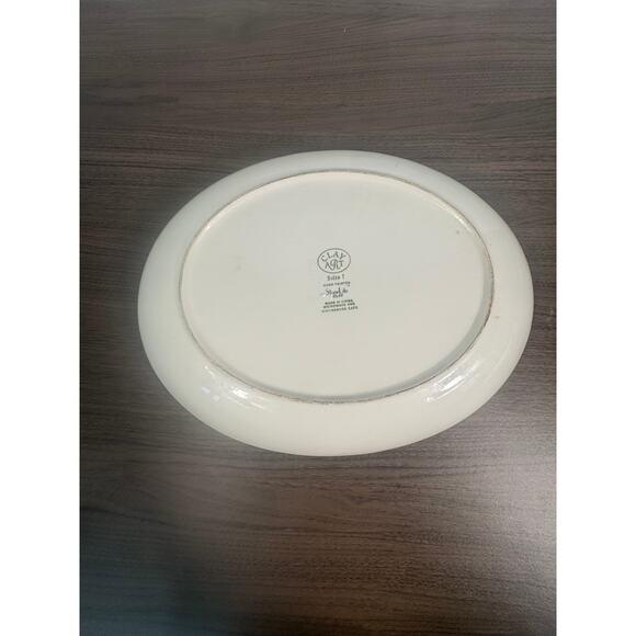 Clay Art‎ “Salsa!” Hand Painted StoneLite Clay Serving Plate Mexican Fiesta - Picture 3 of 4